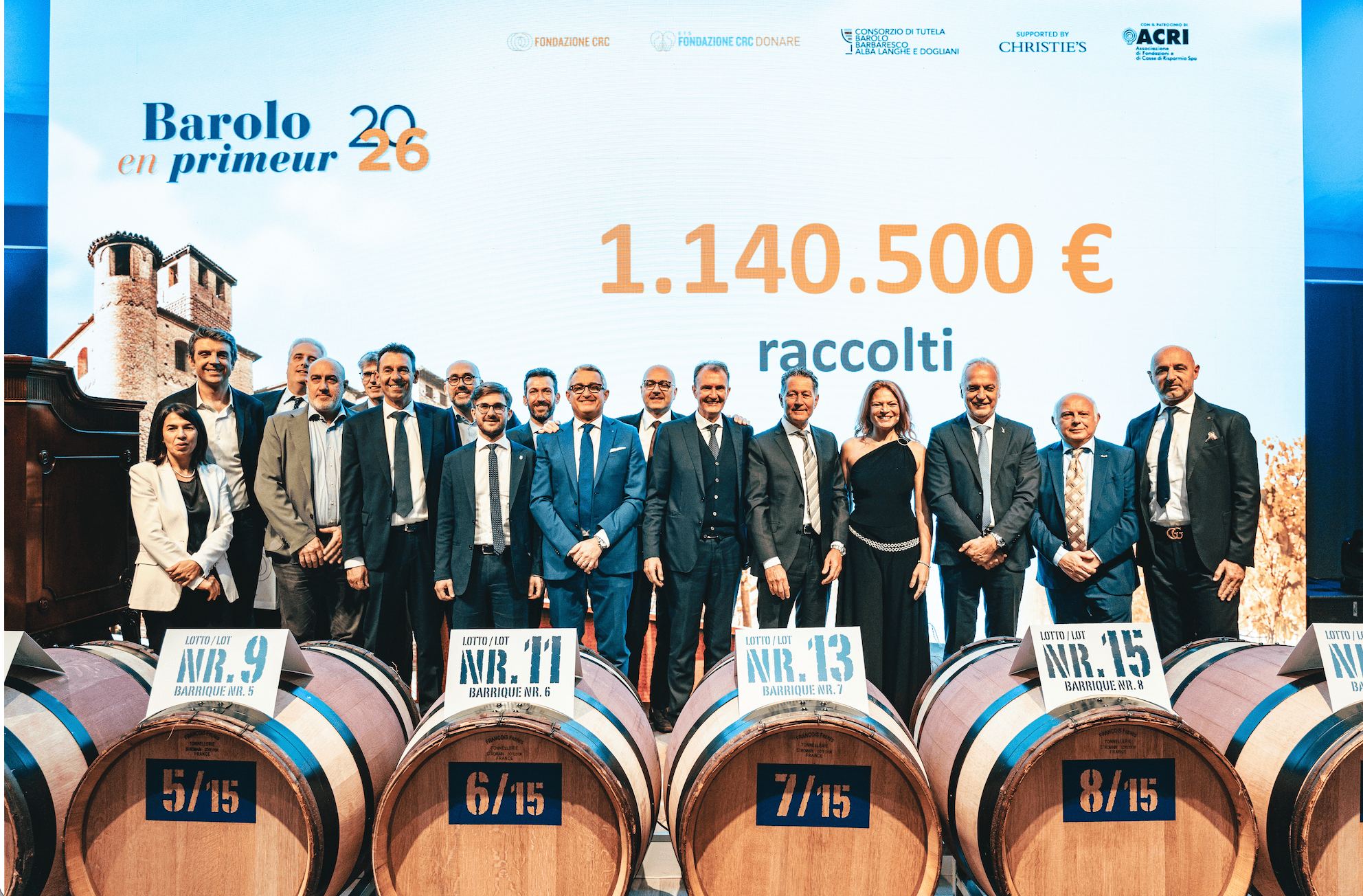 Barolo en primeur – la foto “di gruppo” al Castello di Grinzane Cavour