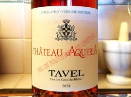 Chateau d’Aqueria Tavel – etichetta