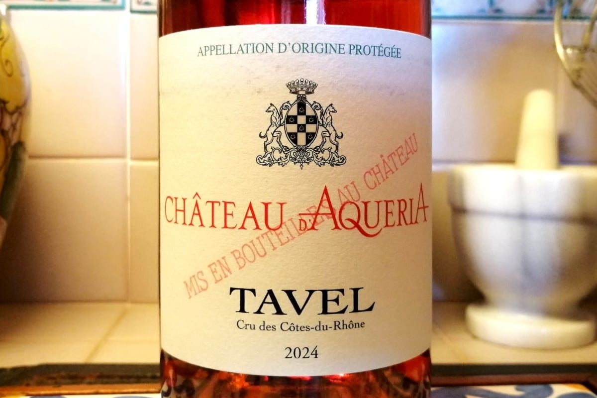 Chateau d’Aqueria Tavel – etichetta