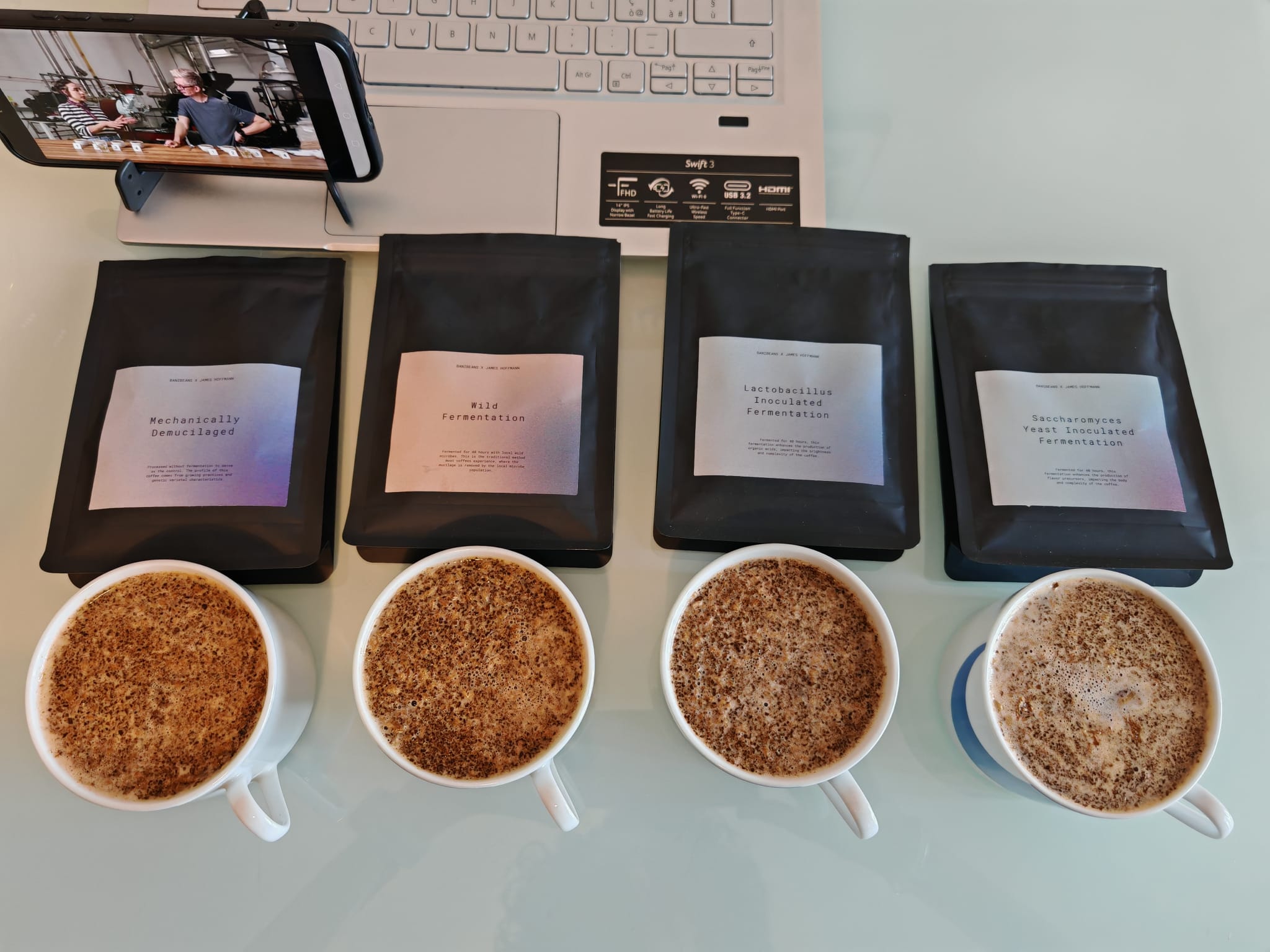 I quattro caffè in infusione