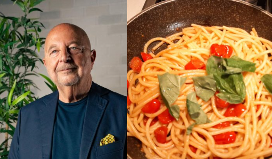 Marino Niola e un piatto di pasta